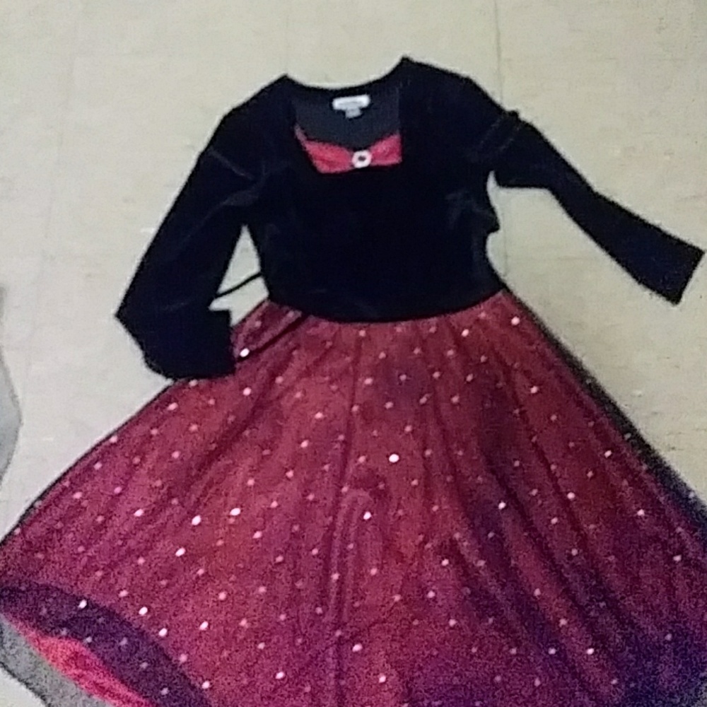Cute red and black dress